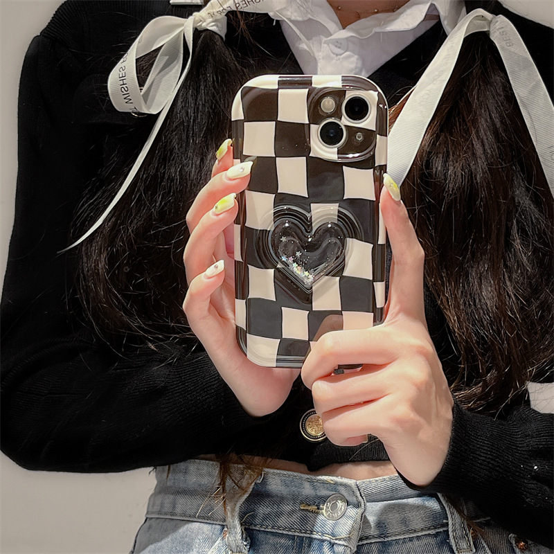 Quicksand Love Chessboard Checker Phone Case - Image 4