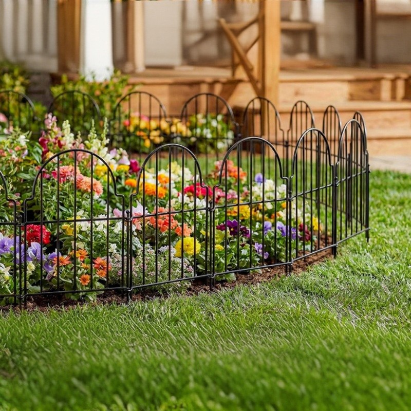 10x Panels Rustproof Metal Garden Fence Flower Bed Border Edge Animal Dog — image 7