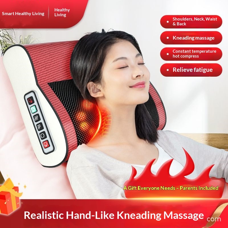 Intelligent Massager Cervical Spine Neck Waist Lumbar Spine Whole Body Spine Neck Protector Electric Heated Shoulder Massage Pillow