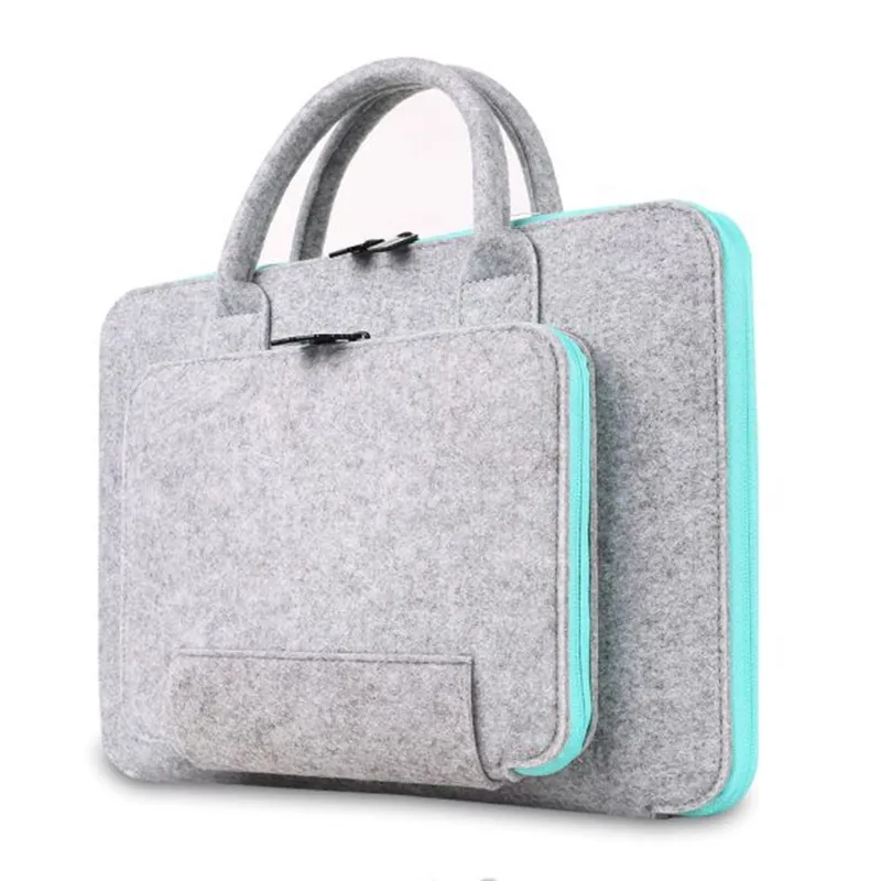 Fashion Felt Laptop Bag Multicolor Handheld – image 4