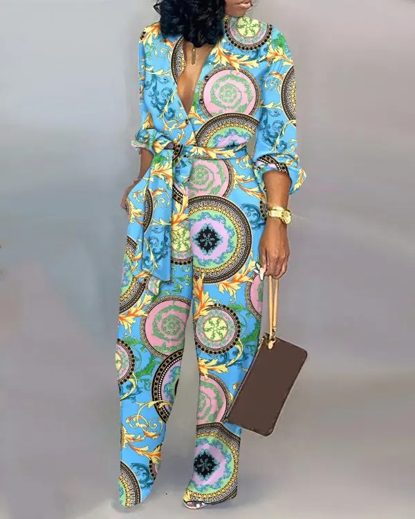 Women's Fashion Loose Large Jumpsuit