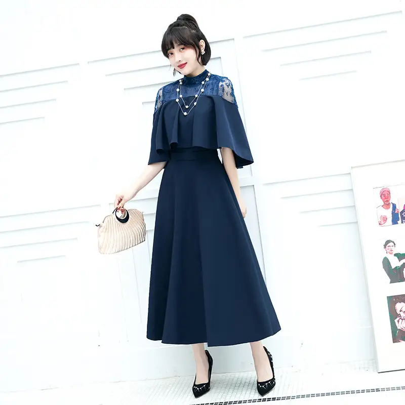 Slimming Dress Mid-length Evening Dress