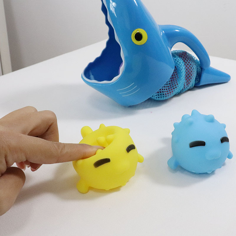 Title 1, Cartoon Animal Bath Toy Shark Fishing For Small...