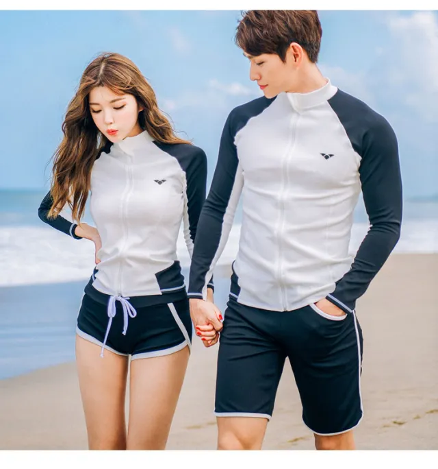 Couple Diving Suit Split Swimsuit Snorkeling Suit Swimsuit Men 3Xl - Shop at LoveMi