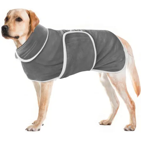 Dog Bathrobe Super Absorbent Pet Bath Towel Pajamas Coat