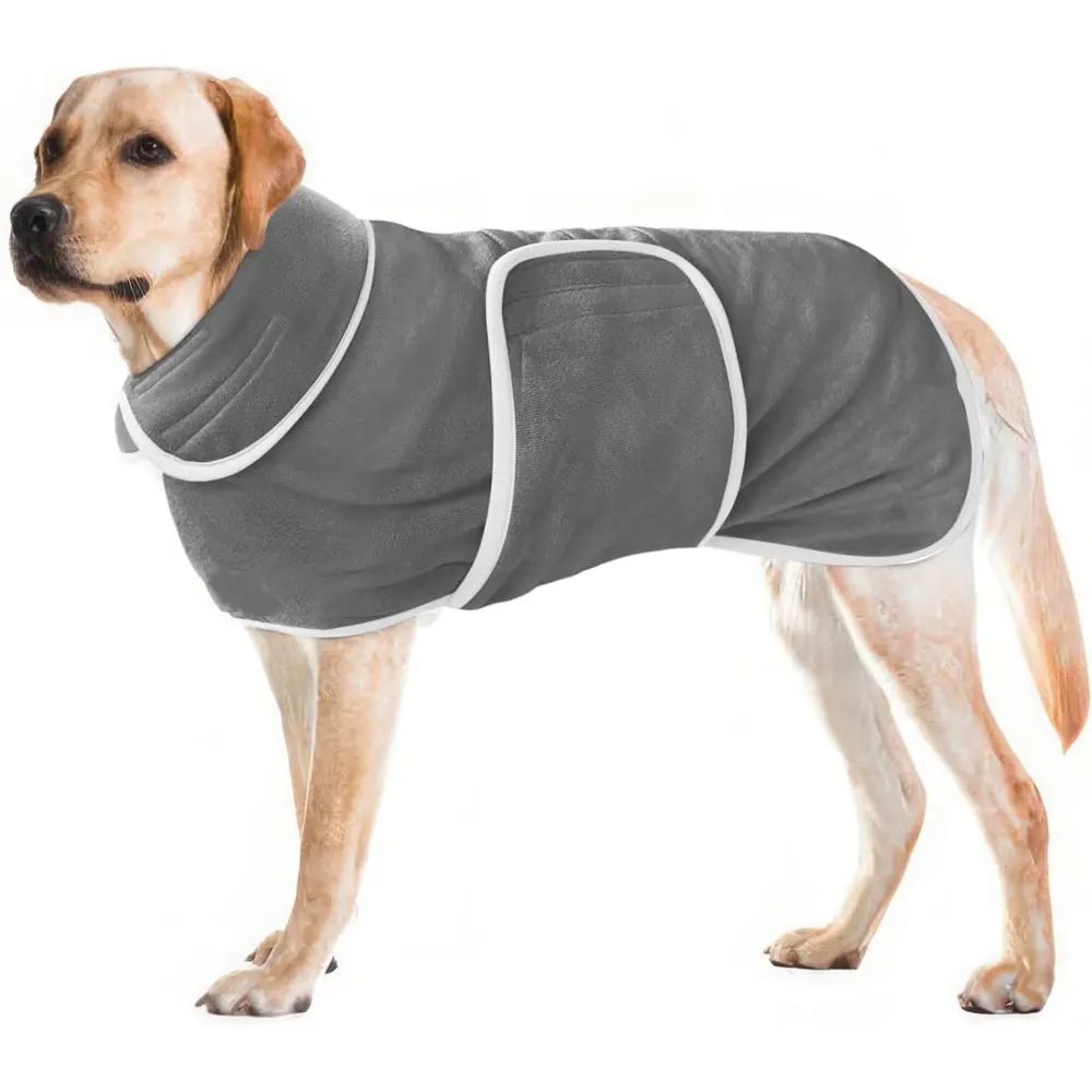 Dog Bathrobe Super Absorbent Pet Bath Towel Pajamas Coat
