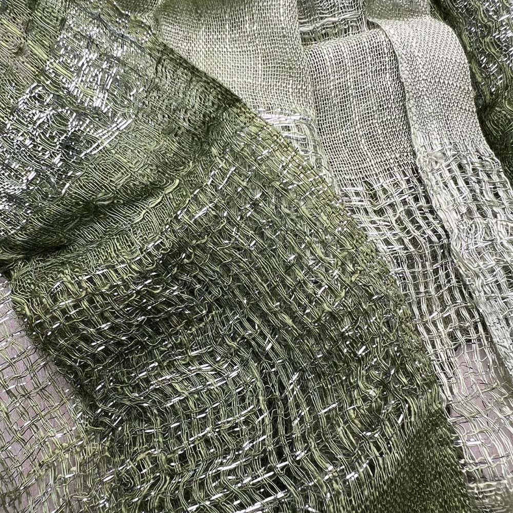 Women's Ombre Viscose Scarf With Metallic Shimmer - Women's Clothing