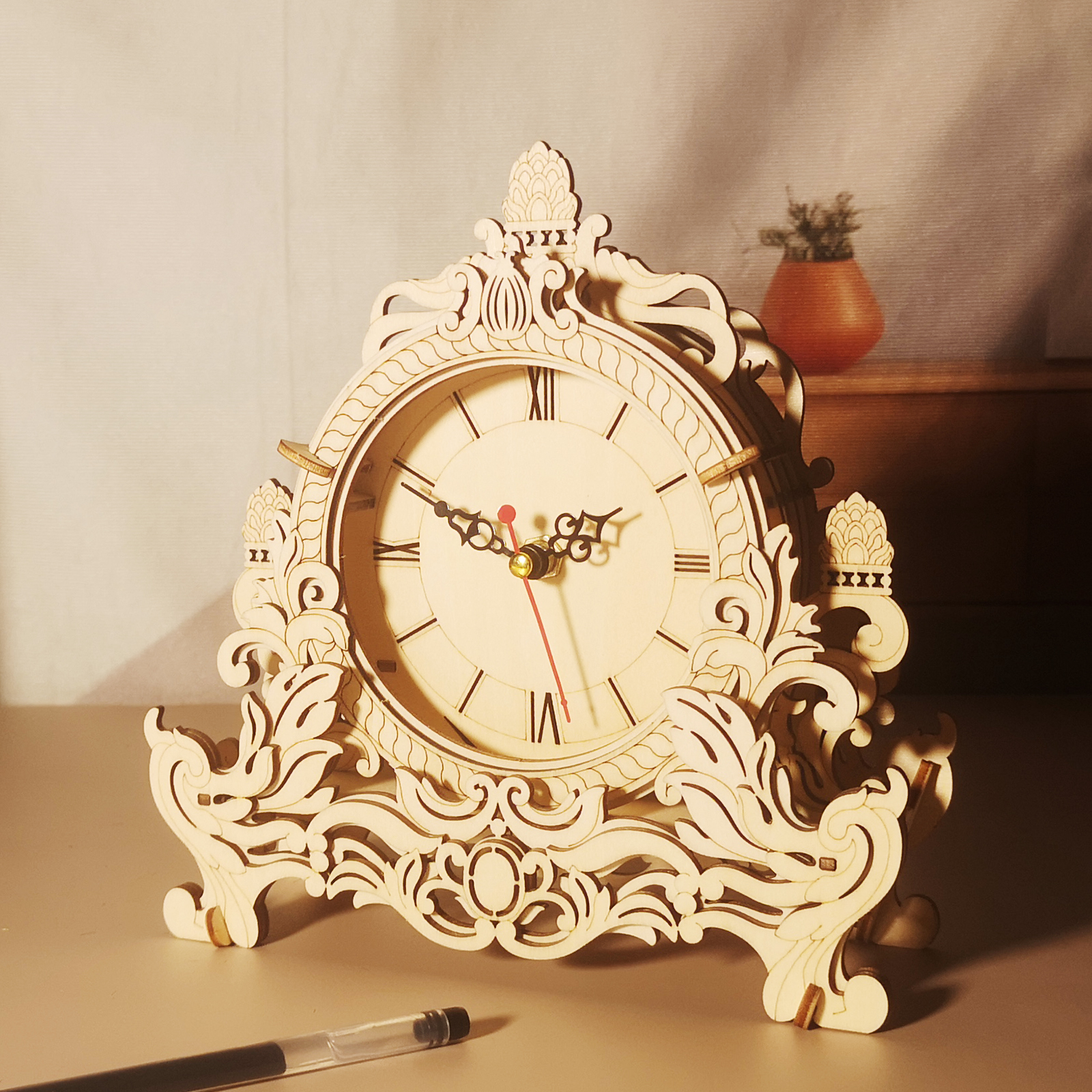 Sales Are Prohibited On The TEMU And SHEIN - 3D Wooden Puzzle Clock Model Kits... 6