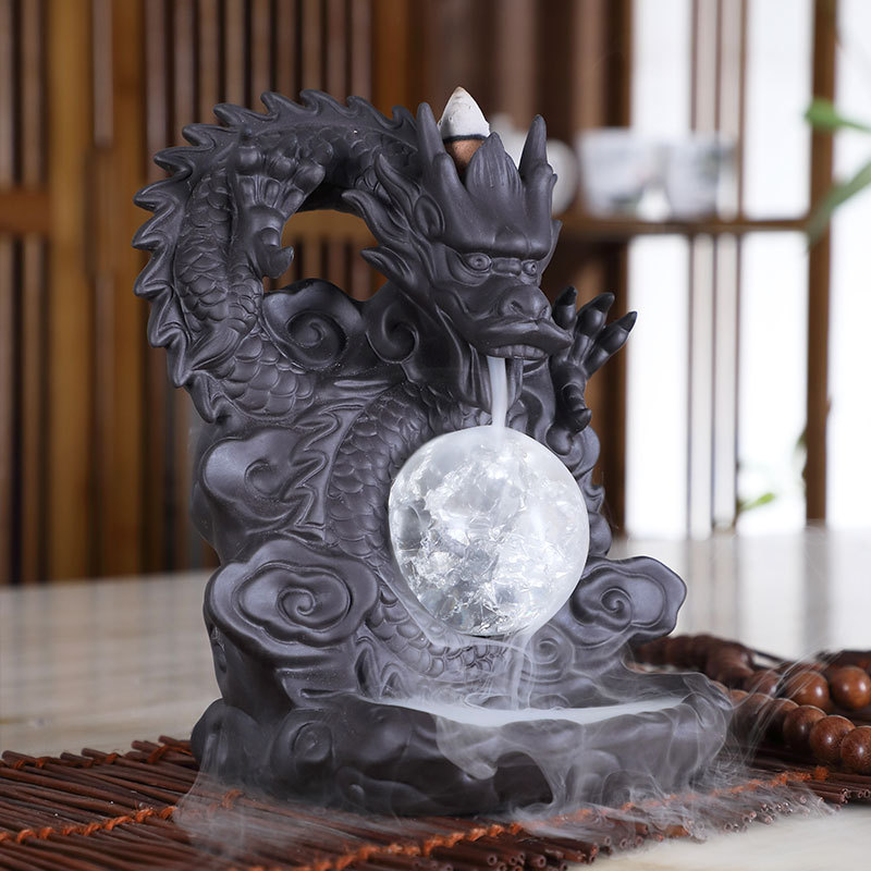 Dragon Playing Beads Sandalwood Aromatherapy Ornaments - Image 2