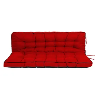 Outdoor Swing Cushions 55 Inch,Waterproof 4in  Thick Porch Swing Cushion Replacement With Backrest And Ties,Comfortable 2-3 Seat Pation Swing Pad For Backyard,Garden,Lawn,Outdoor F