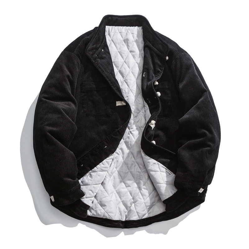 Men's Chinese Retro Stand Collar Buttoned Cotton Jacket