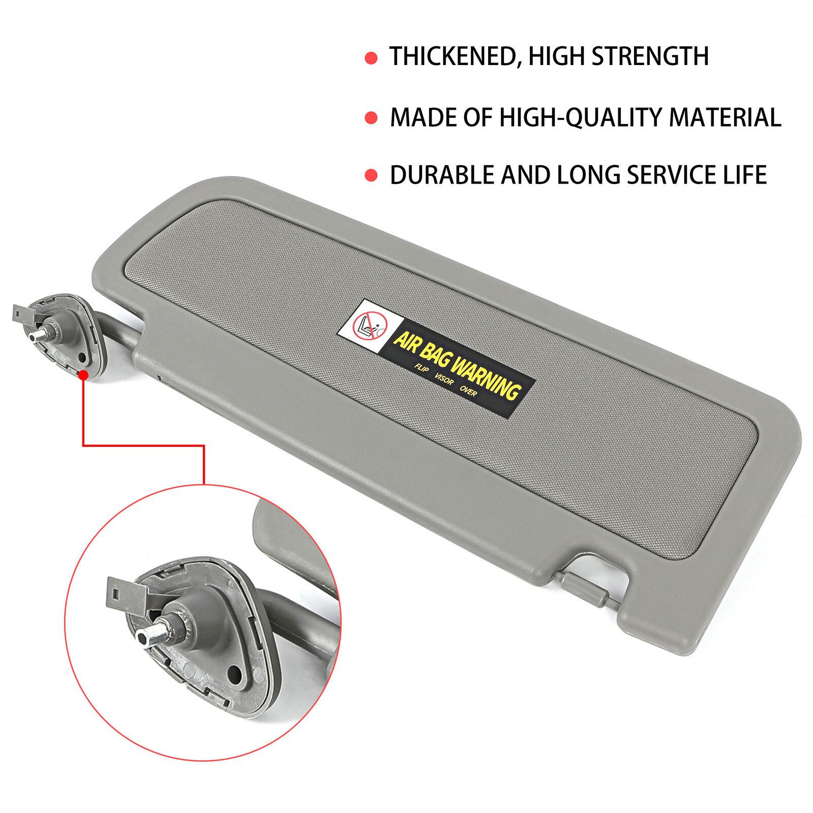 Left Driver Side Dark Gray Sun Visor For 2006-2011 Civic 2006-2011 H Onda Civic — foto 8