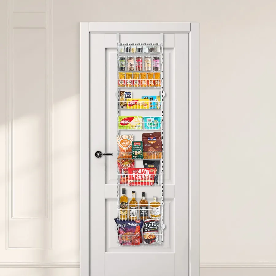 9-Tier Over The Door Pantry Organizer Hanging Storage Rack