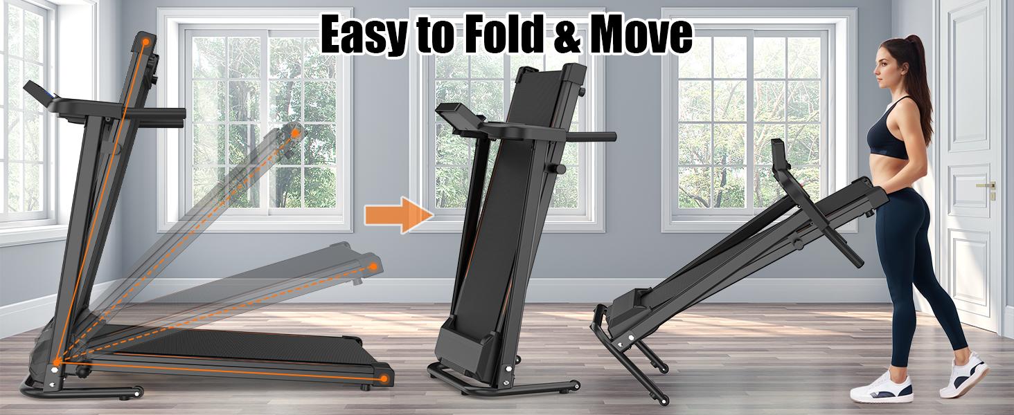 Home Use Foldable Portable 2.5HP Heavy-duty APP Controlled Fitness Walking Machine — foto 10