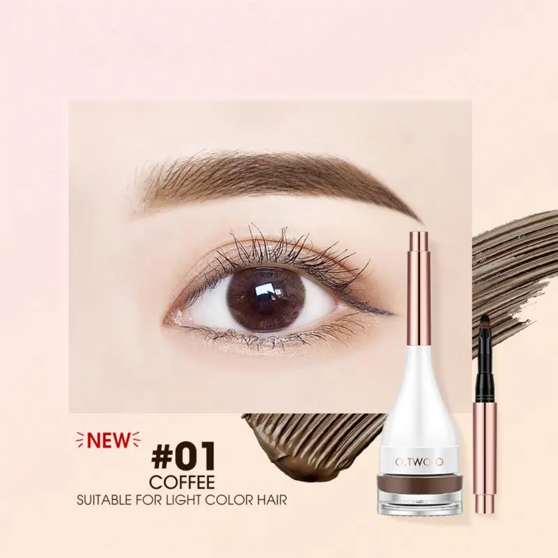Waterproof And Sweatproof Long-lasting Natural Shaping Eyebrow Dye - 01Brown