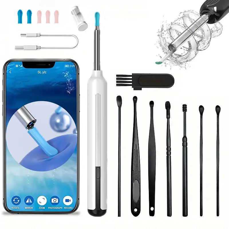 Comes With 6 Ear Scoops For Earwax Removal, Ear Cleaner With Camera White - Shop at LoveMi