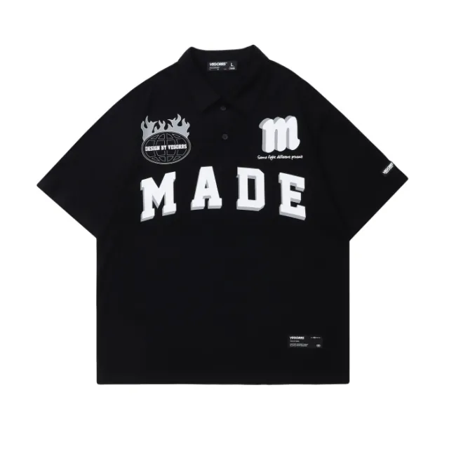 Vintage Loose Men's Half Sleeve T shirt Black - Shop at LoveMi