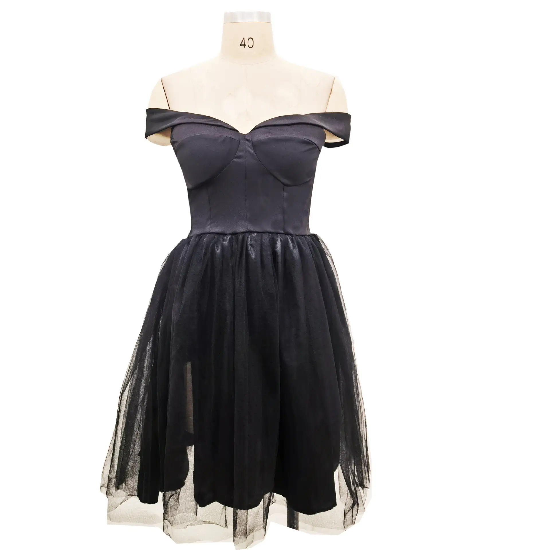 Fashion Sexy Solid Color Mesh One-shoulder Dress
