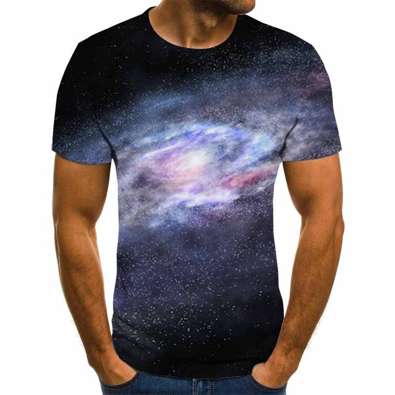 3D Digital Printing Short Sleeve Men's T-shirt Casual Round Neck Top T-shirt