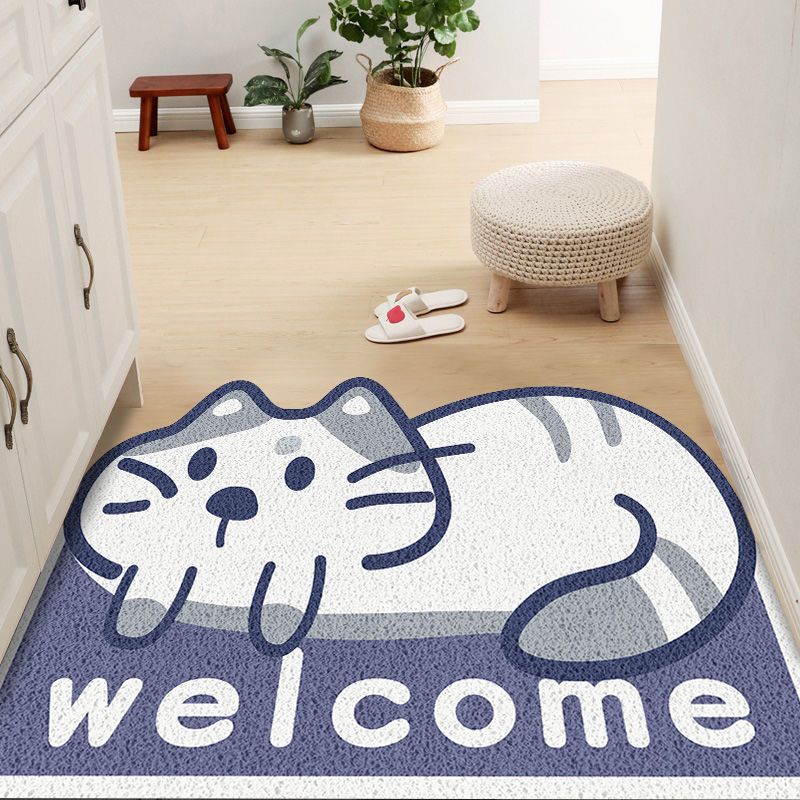 Title 4, Cartoon Cat Household Entrance Dust Removal Flo...