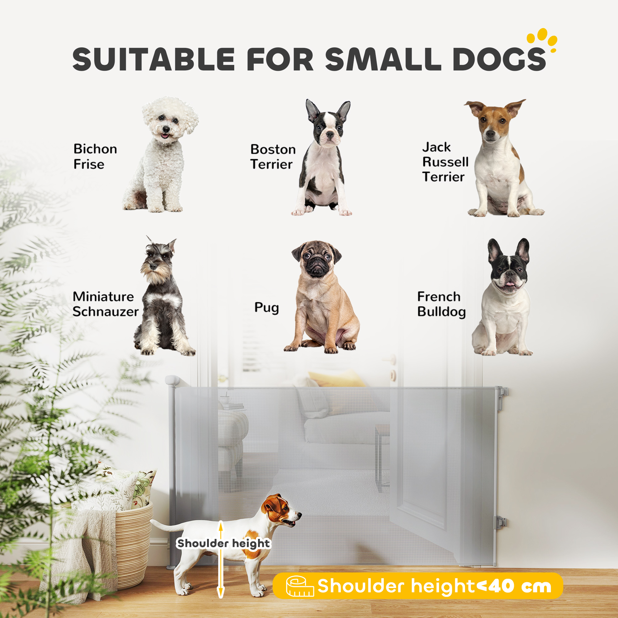 Retractable Stair Gate Extends Up To 140 Cm Wide, Dog For Doorways, Stairways — image 6