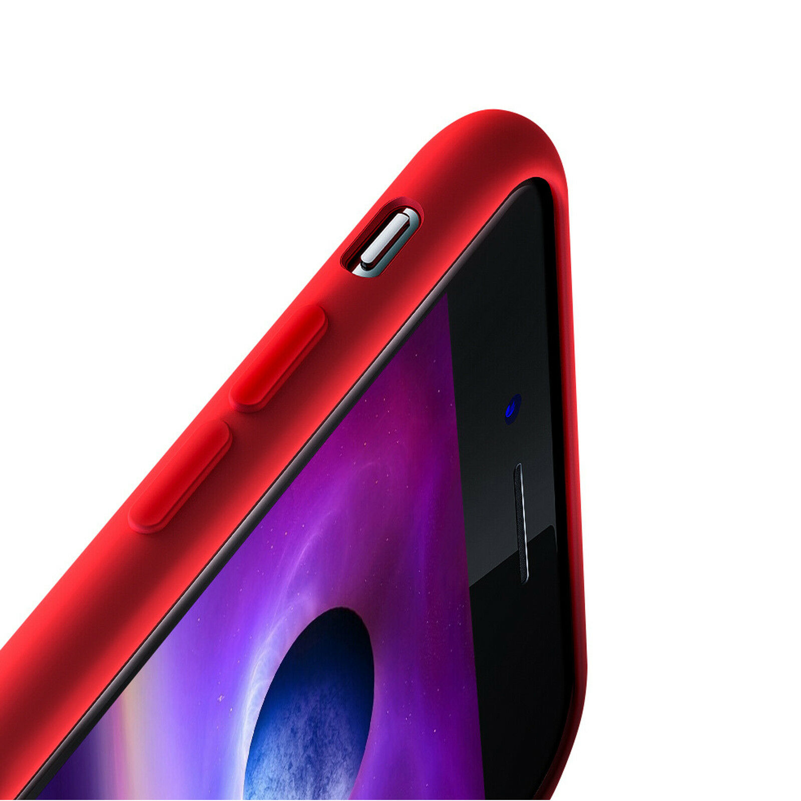 For Silicone Case 12 11 Pro X XR XS MAX 8 7 6 Liquid Rubber Cover--red — image 8
