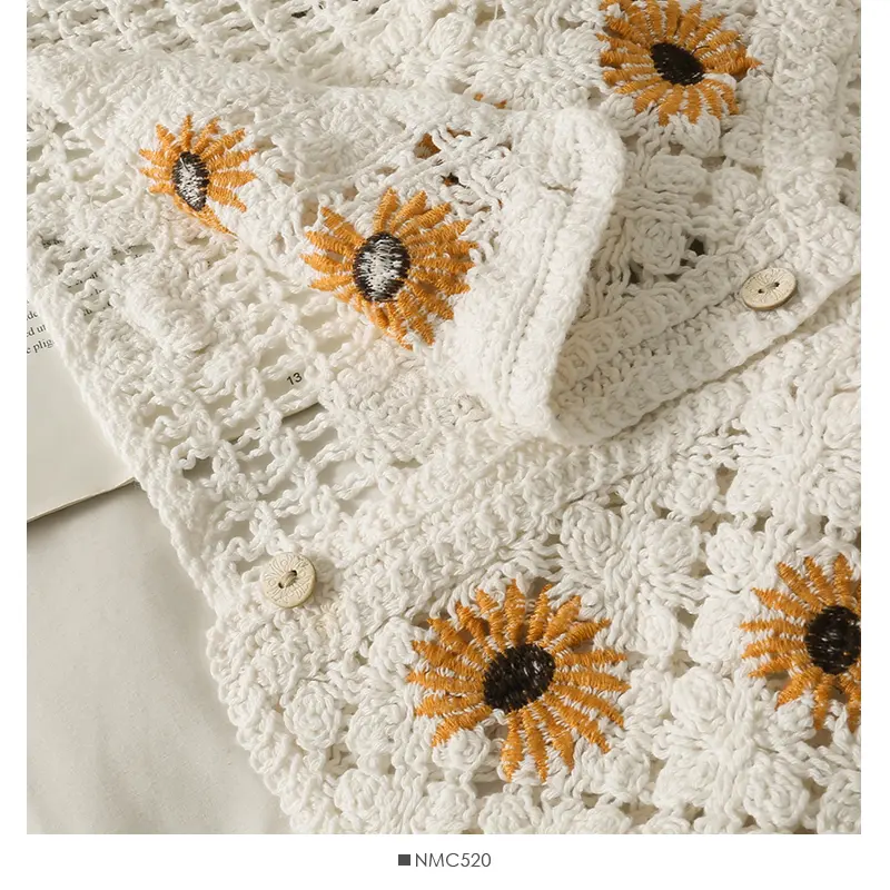 French Retro Careful Machine Knitted Vest Women's Design Short V-neck