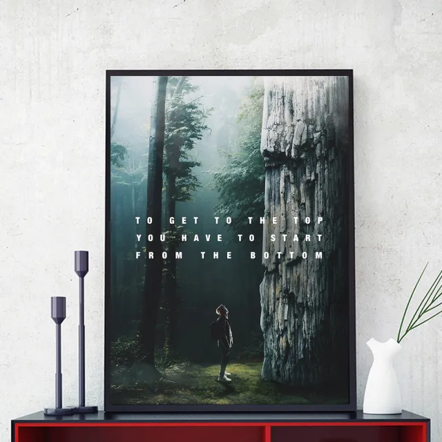 Modern Wall Decor Canvas Inspirational Quotes Painting Wall Art Poster Hit Hg02 - Shop at LoveMi