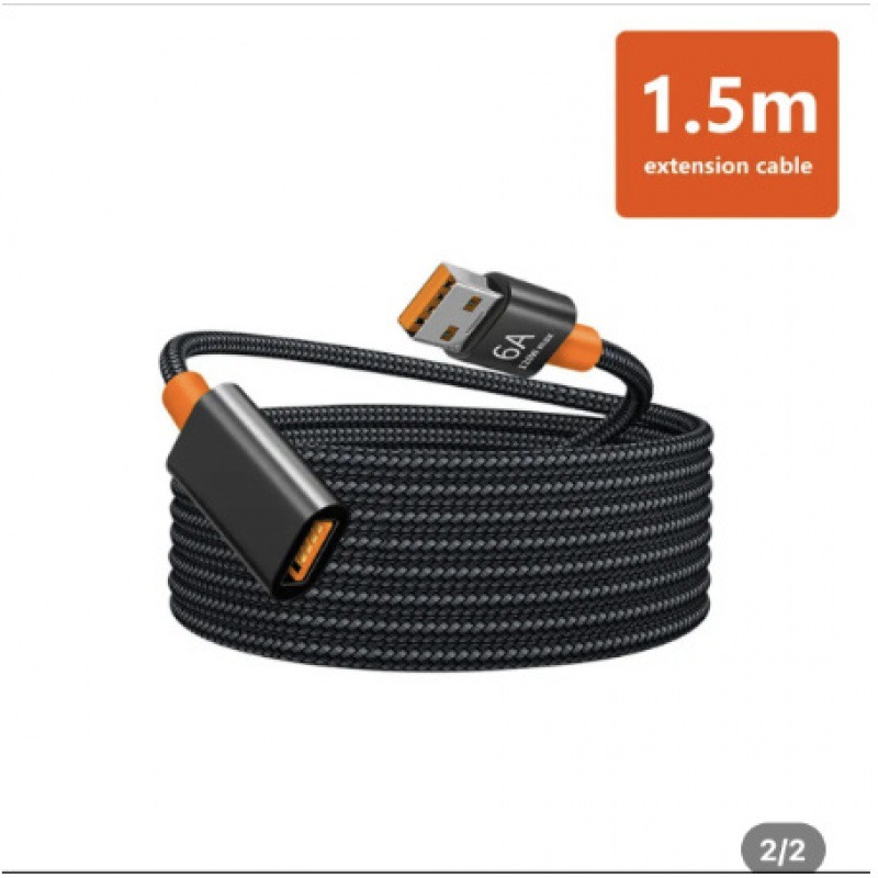 USB Male To Female Extension Cable, High Speed Data Transfer Extender Cord For Laptop, Desktop, TV And Car Devices
