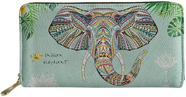 Printed Vintage Lady Zip Clutch K2638Z21 - Shop at LoveMi