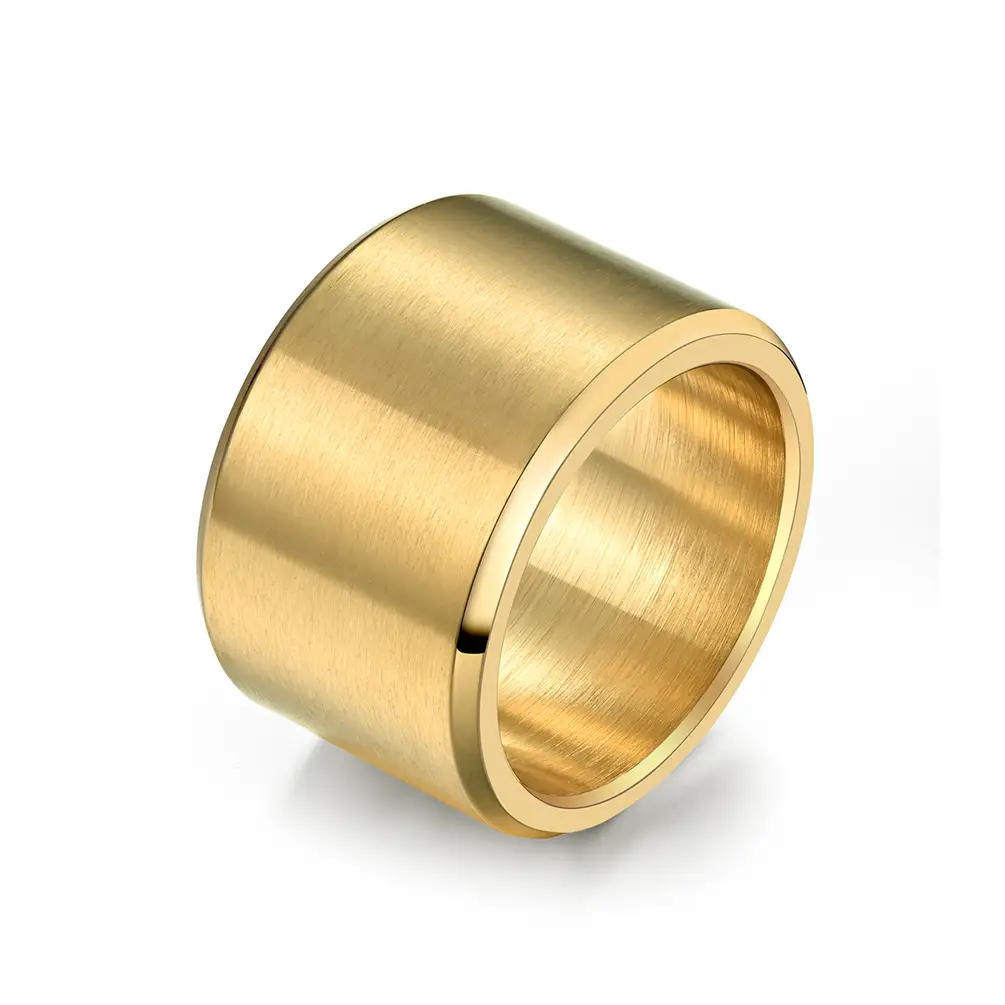 Men's Stainless Steel Matte Brushed Ring