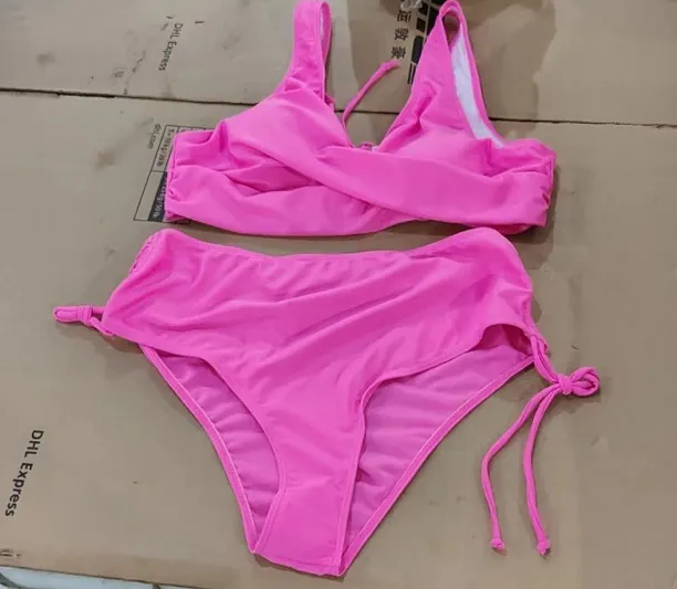 Fashion Strappy Bikini Swimsuit Woman Rose - Shop at LoveMi