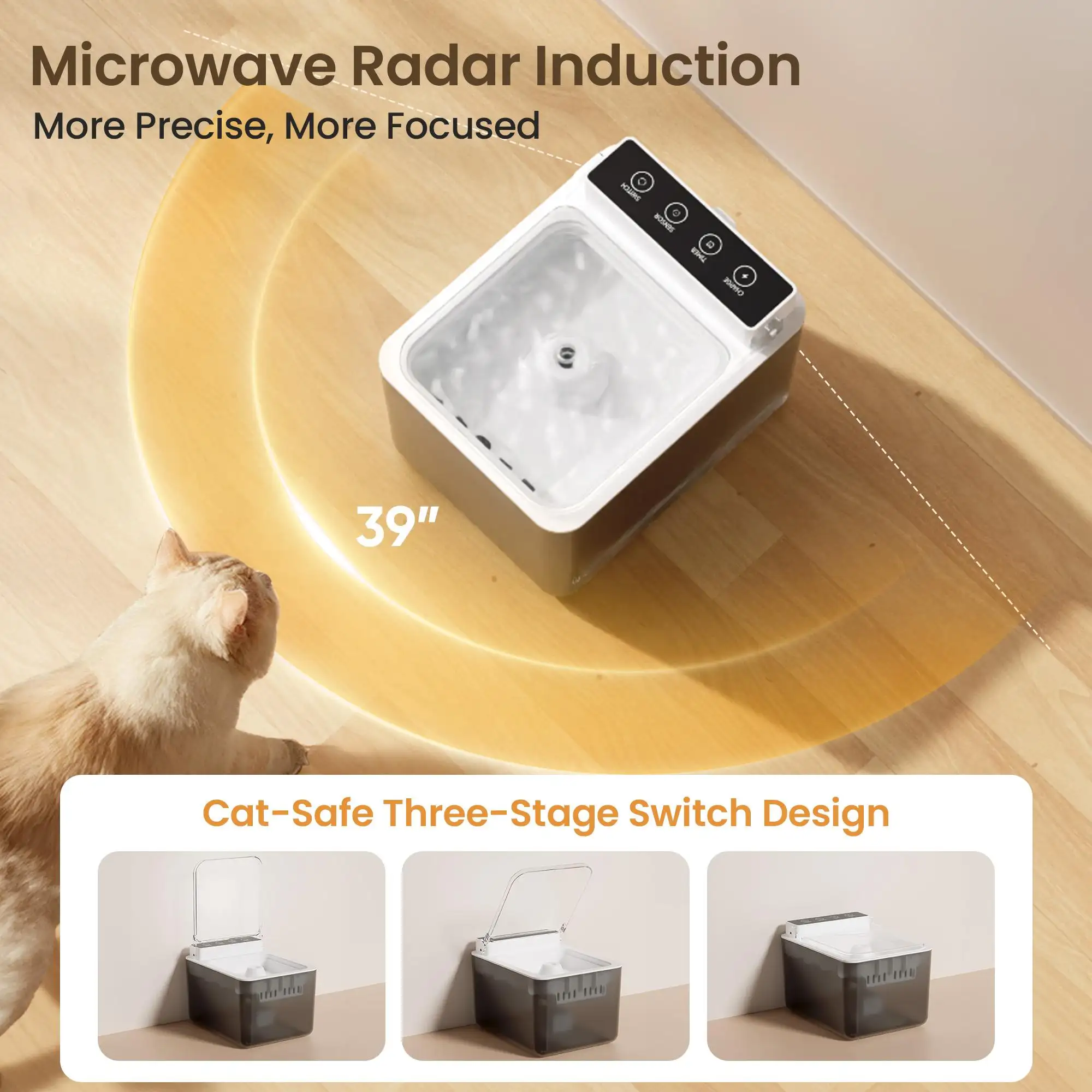 Wired Automatic Pet Fountain Dog Water Dispenser