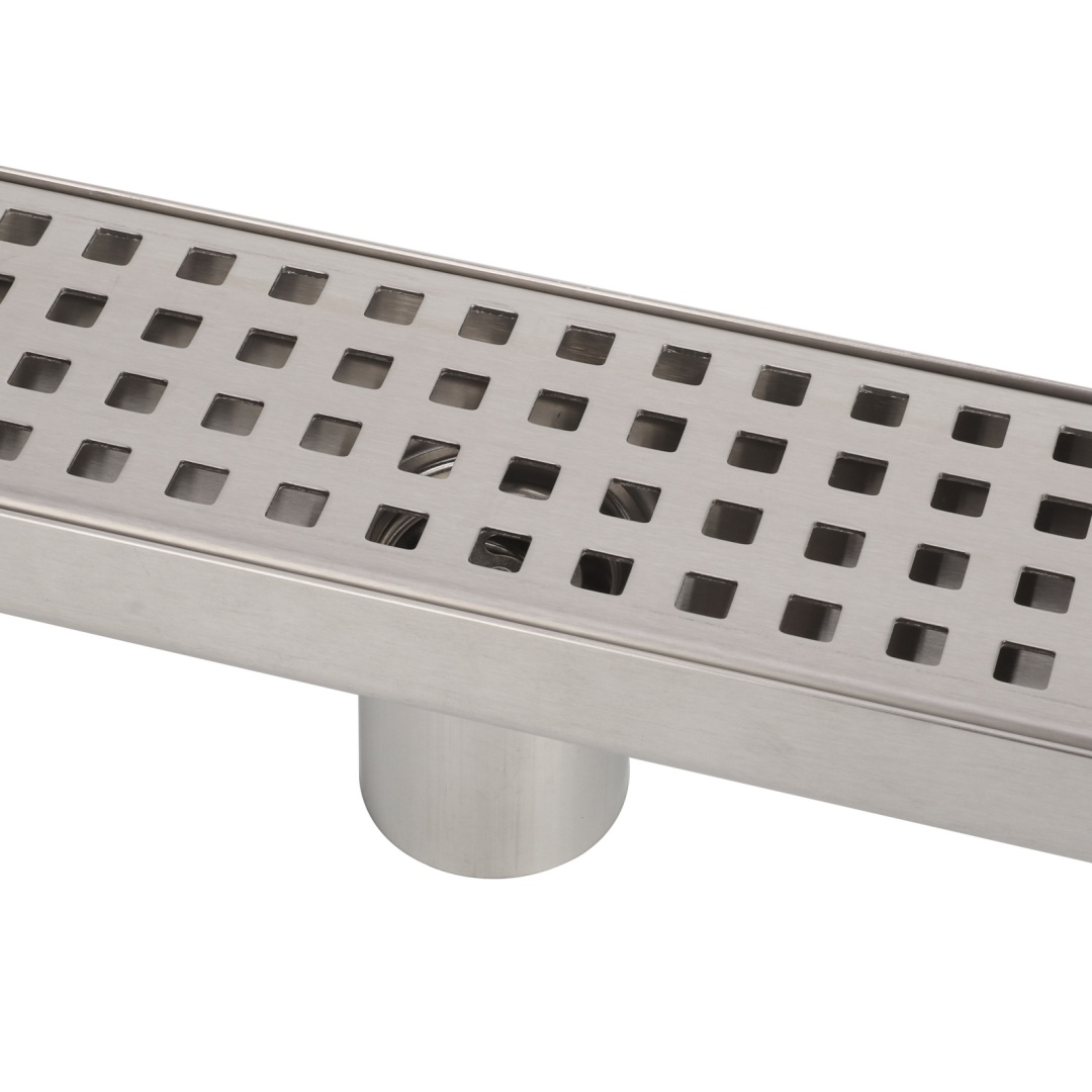 60CM Gully Waste Trap Wet Room Linear Shower Floor Drain Stainless Steel Channel