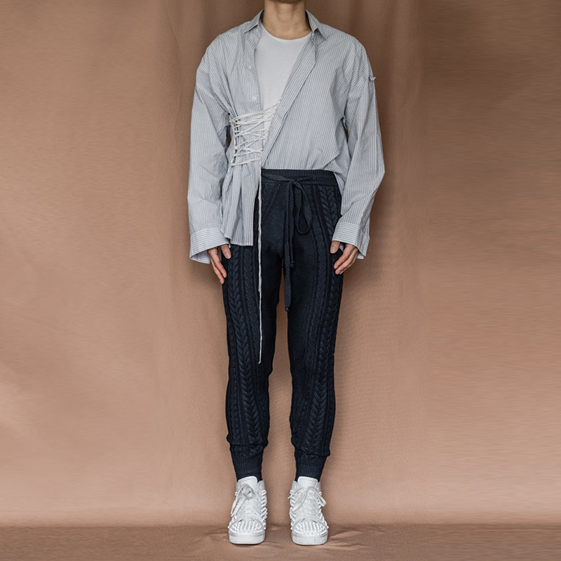 European And American Trousers Trim Knit For Spring