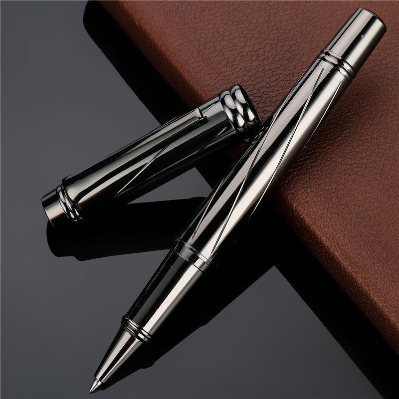 Title 4, High Quality Luxury All Metal Ballpoint Pen Silver