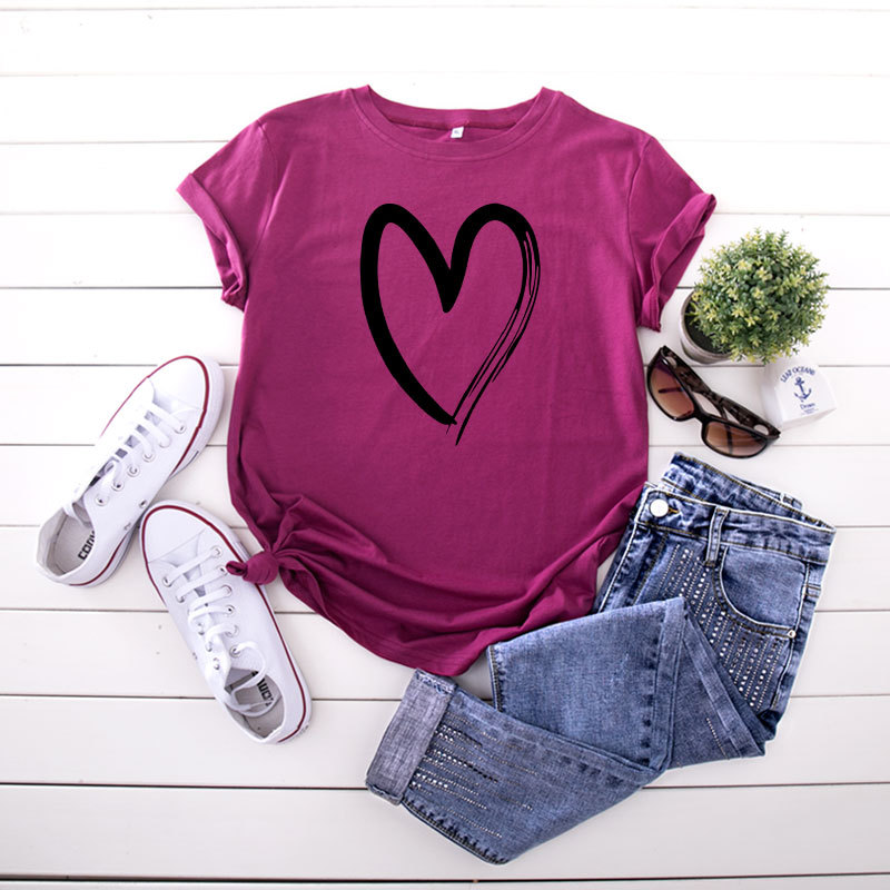 Title 9, T-shirt da donna in cotone stampato a maniche c...