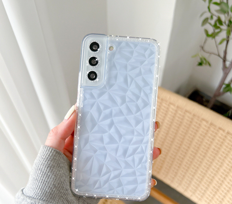 Luxurious Diamond Decoration For S22 Transparent Phone Case - Image 3