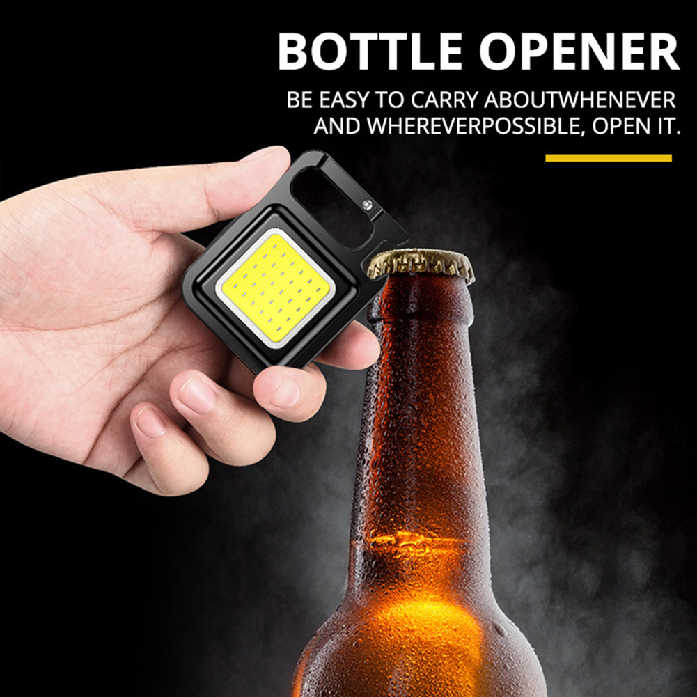 Mini Portable Flashlight Rechargeable Glare COB Keychain Light LED Work Light USB Charge Emergency Lamps Outdoor Camping Light — foto 4