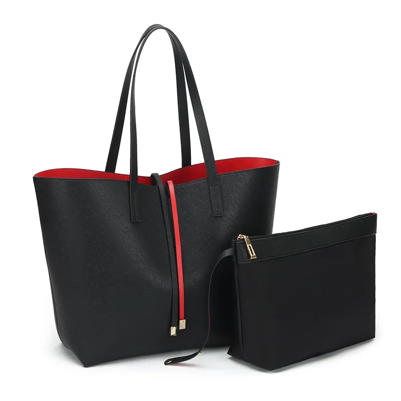 Large Capacity One-shoulder Tote Bag - Black