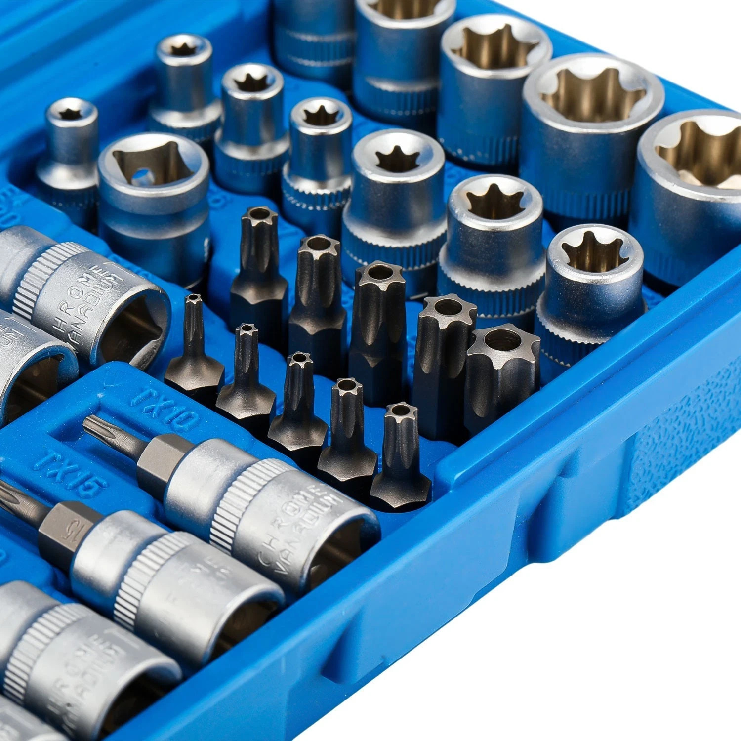 34pcs Torx Star Socket & Bit Set Male Female E & T Sockets Torx Bits With Case — foto 5