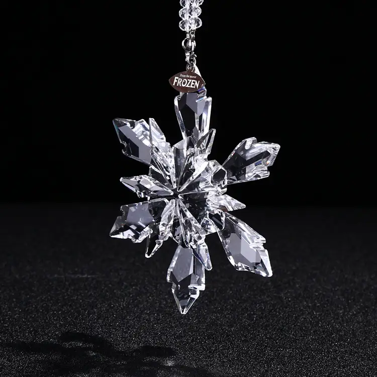 Crystal Snowflake Pendant In Car Decoration