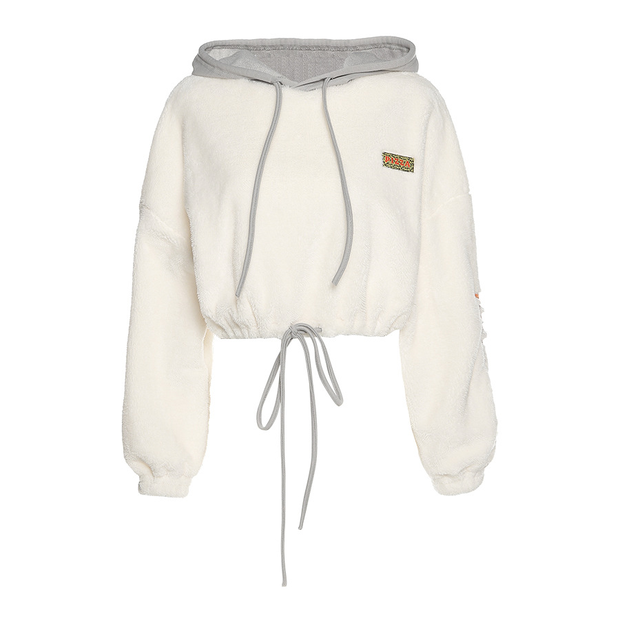 Title 2, Hooded waist furry sweater