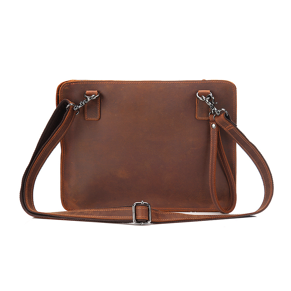 Vintage Leather Shoulder Crossbody Bag — foto 3