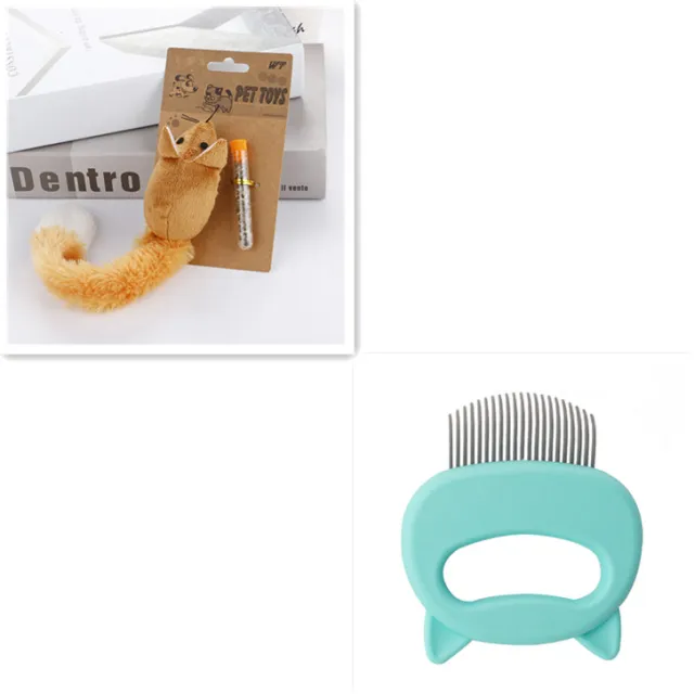Pet Hair Removal Massaging Shell Comb Green Set - Shop at LoveMi