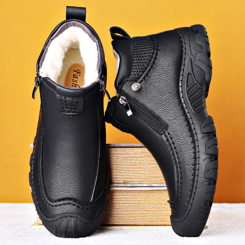 Title 8, Cotton Shoes For Men With Plush Insulation