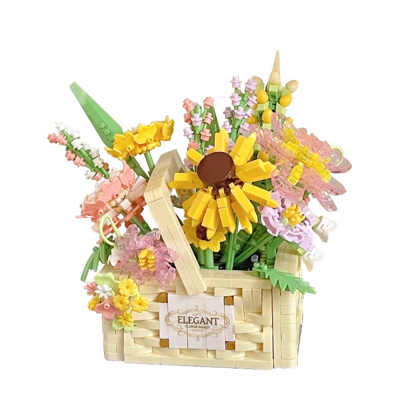Heart Towards The Sun Handheld Flower Basket With Light. It Has A Sophisticated And Unique Design That Conveys Warmth And Beauty