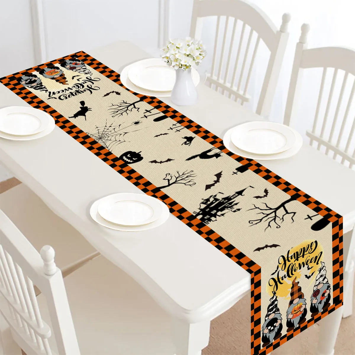 Halloween Table Runner Table Decoration Tablecloth – image 2