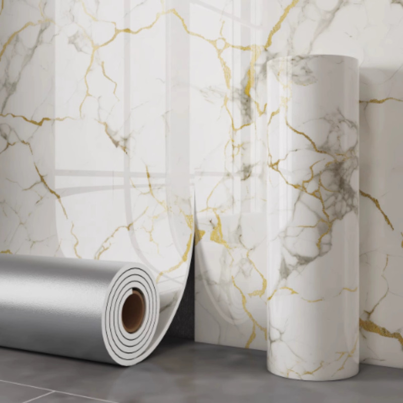 3Mx60cm Self Adhesive Vinyl Film Worktop Cupboard Door Marble Sticker Wallpaper — image 9