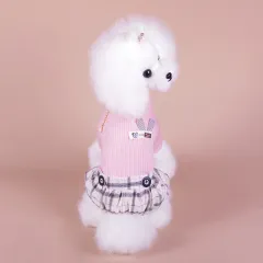 Puppy Dog's Four-legged Autumn And Winter Clothes - Pink - View 1